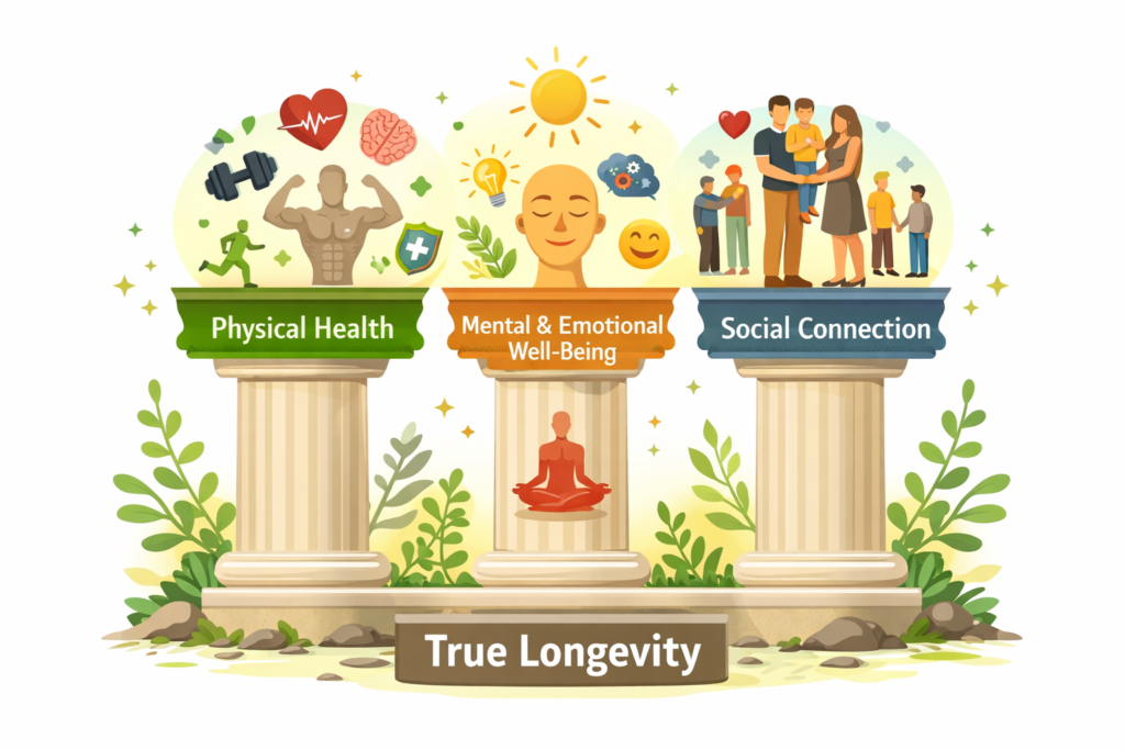 Three Pillars of Longevity